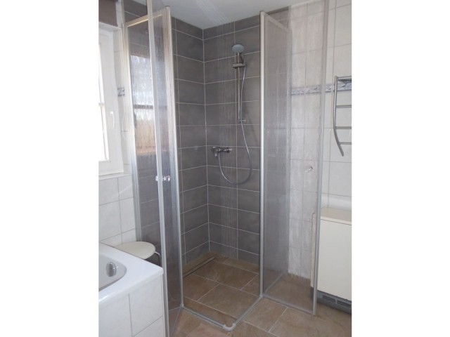 Blick auf die Dusche