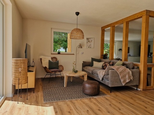 Wohnbereich in Naturmaterialien