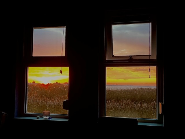 Sonnenaufgang - Ausblick Schlafzimmer A