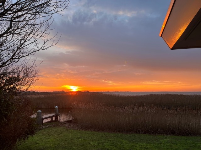 Blick über das Naturschutzgebiet vom Garten aus