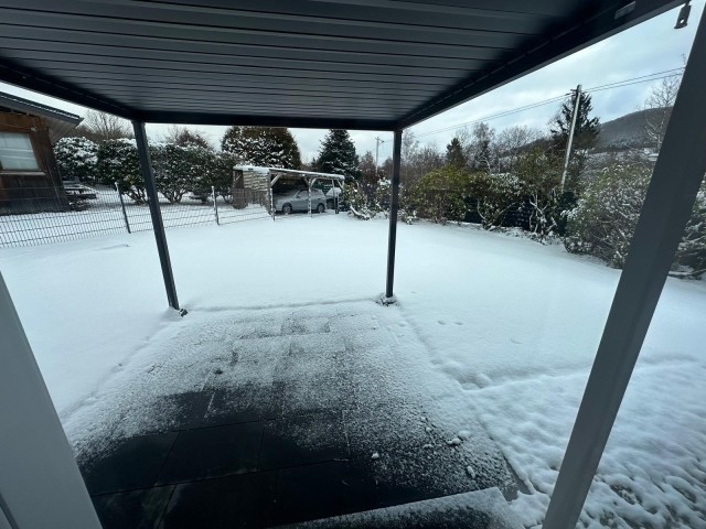 Überdachte Terrasse - auch im Winter