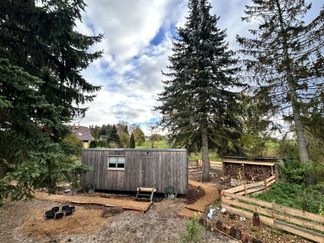 Blick aufs Grundstück