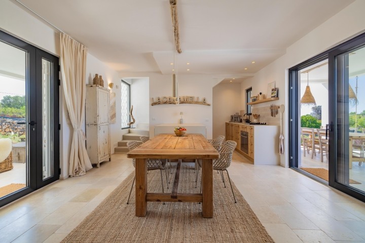 Blick auf den Küchen/ Essbereich 