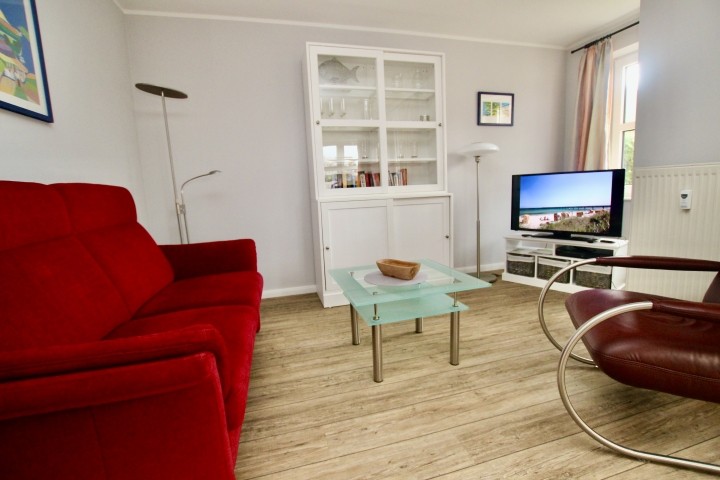 Das Wohnzimmer - hell und gemütlich