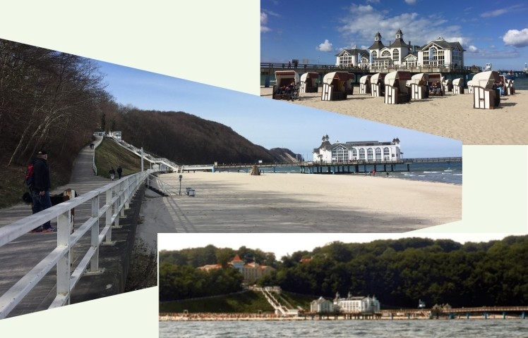 Strand vor der Seebrücke im Ostseebad Sellin