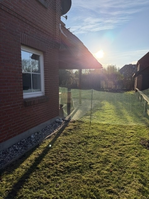 eingezäunter Garten 1,20 m mit mobilemHundezaun