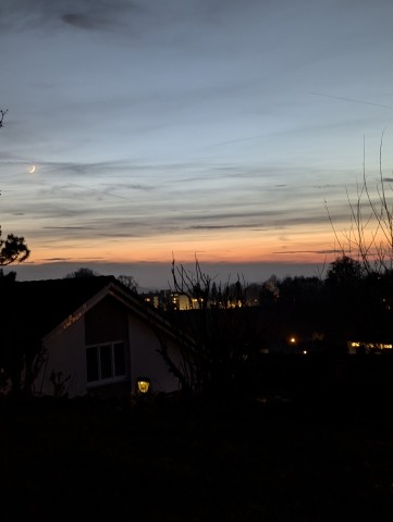 Abendstimmung von der Terrasse aus
