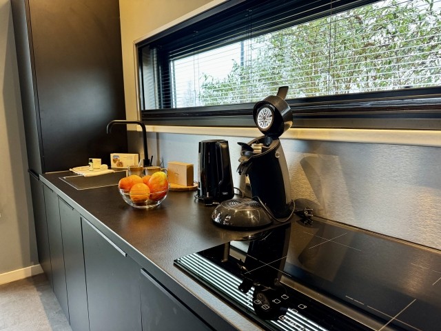 Die Küche ist super stilvoll gehalten