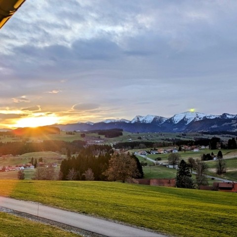 Panoramablick vom Balkon