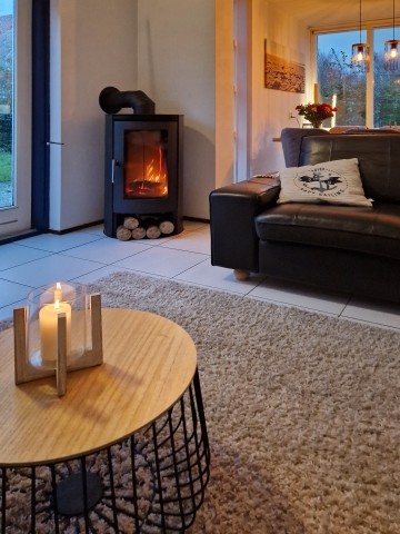 Wohnbereich mit Kaminofen