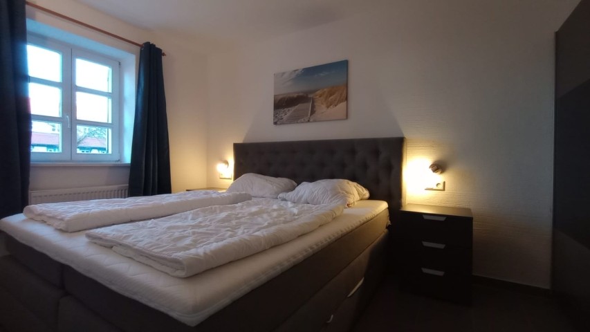 Boxspringbett im Schlafzimmer