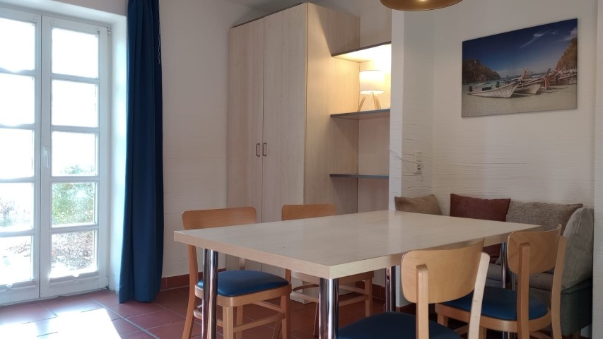 Der Essplatz mit Terrassentür