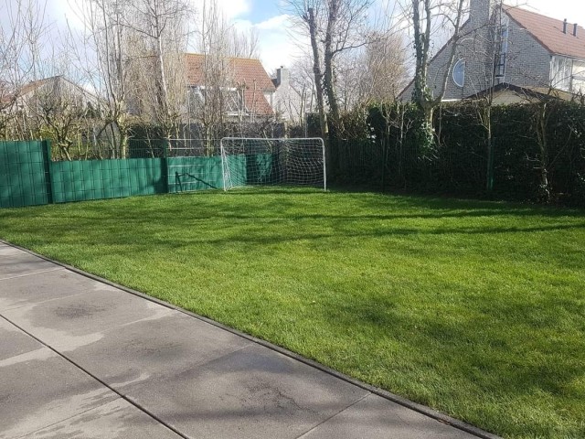 Garten mit Fussballtor
