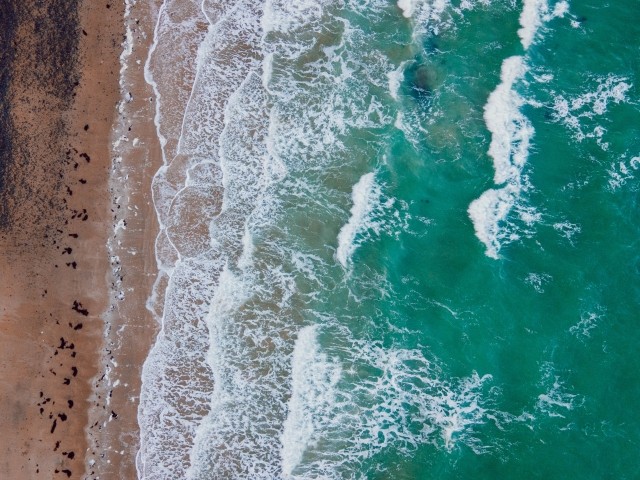 Die Küste in der Nähe der Ferienunterkunft in der Bretagne