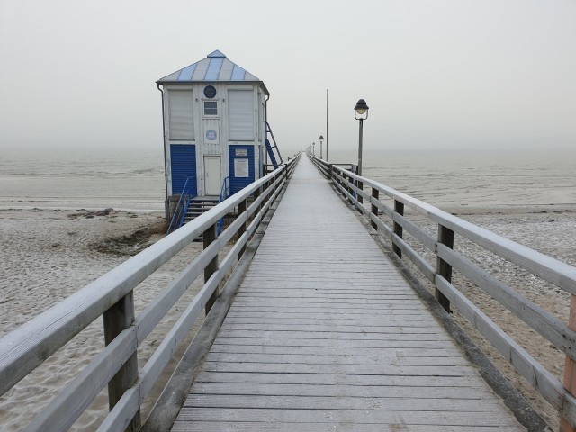 Seebrücke Lubmin im Winter