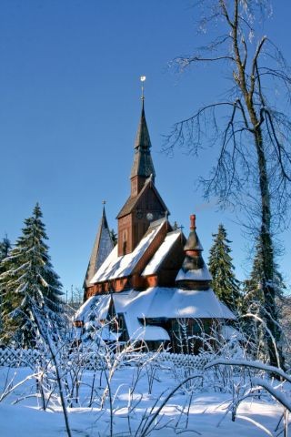 Die Holzstabkirche in Hahnenklee