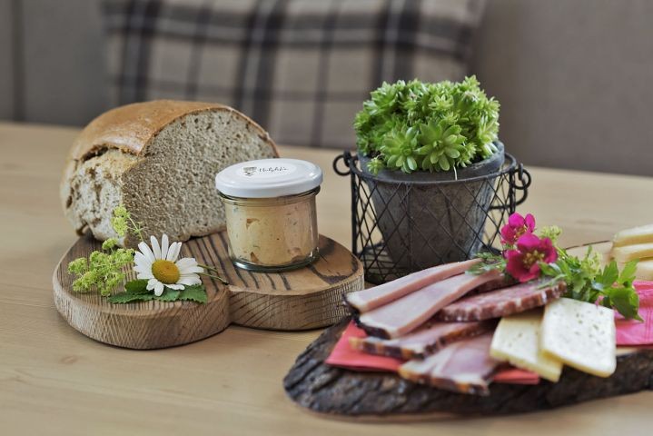 Begrüßungsjause in der Ferienwohnung