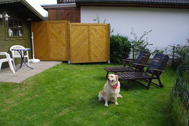 Eingezäunter Gartenbereich