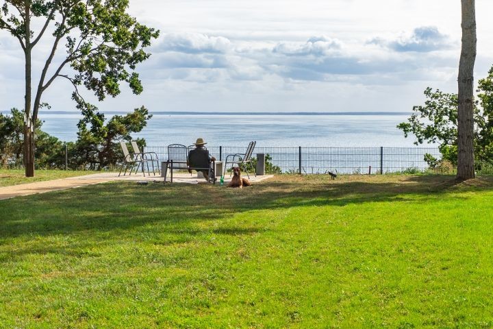 traumhafte Haffterrasse zum Entspannen
