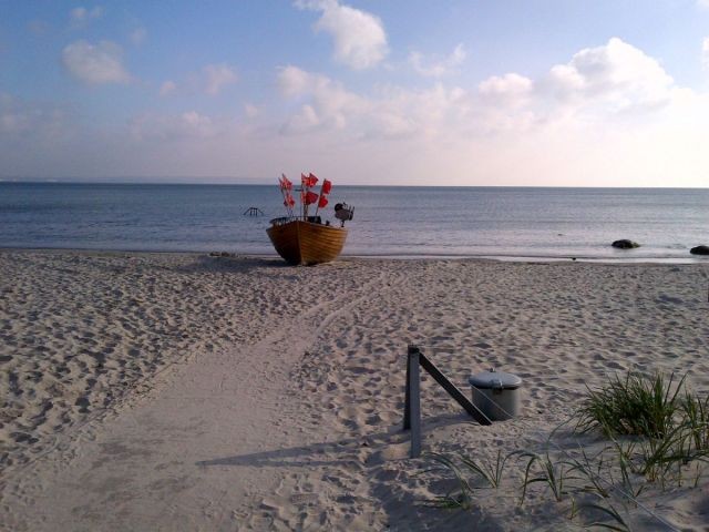 Verträumter Morgen am Strand "vor der Haustür"