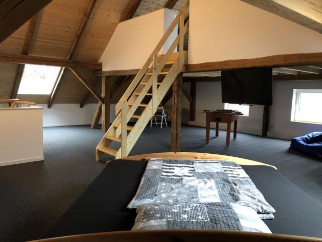 Schlafzimmer Dachgeschoss mit Empore und Freizeitbereich