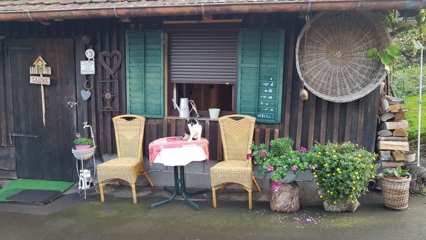 unsere "Almhütte" mit Sauna