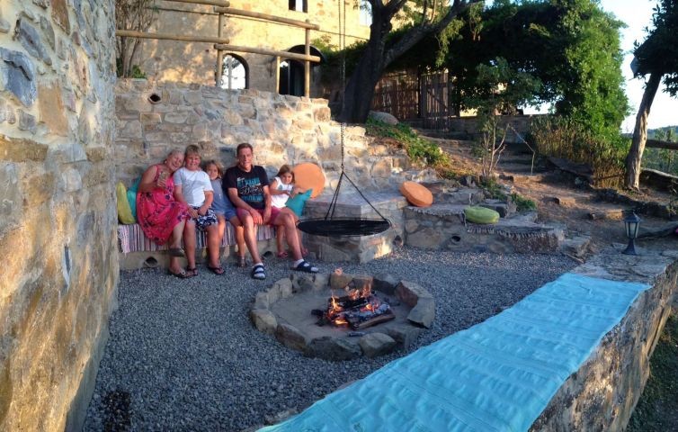 Grill-Platz im Garten