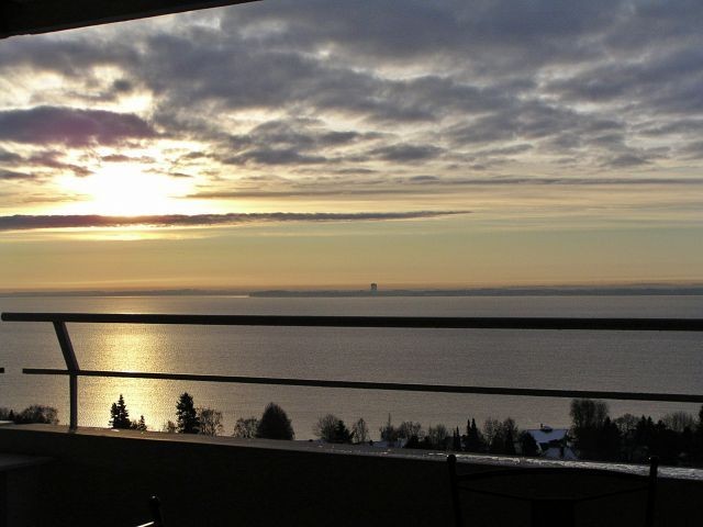 Blick von Ihrer Penthouse-Terrasse im winterlichen Januar