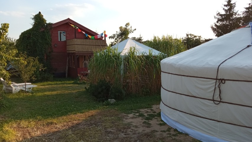 Vermiete ein Häuschen "BABAJAGA 1" an der polnische Ostsee, mit Garten