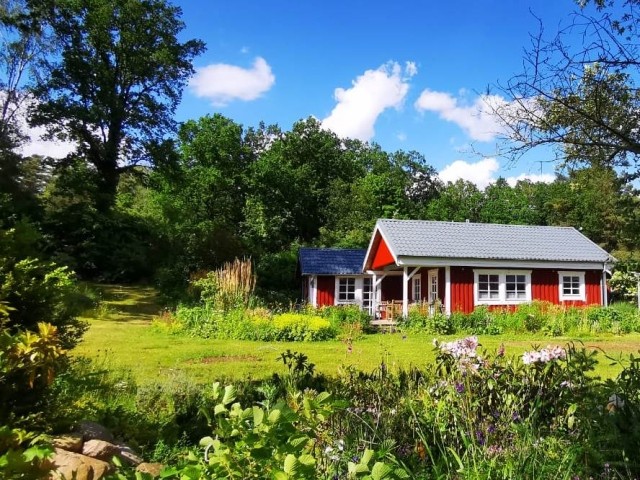 Idyllisches Schwedenhaus mit großem Garten in der Lüneburger Heide