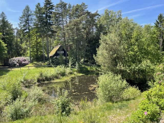 Ferienhaus mit Teich auf 16.000m² in der Natur