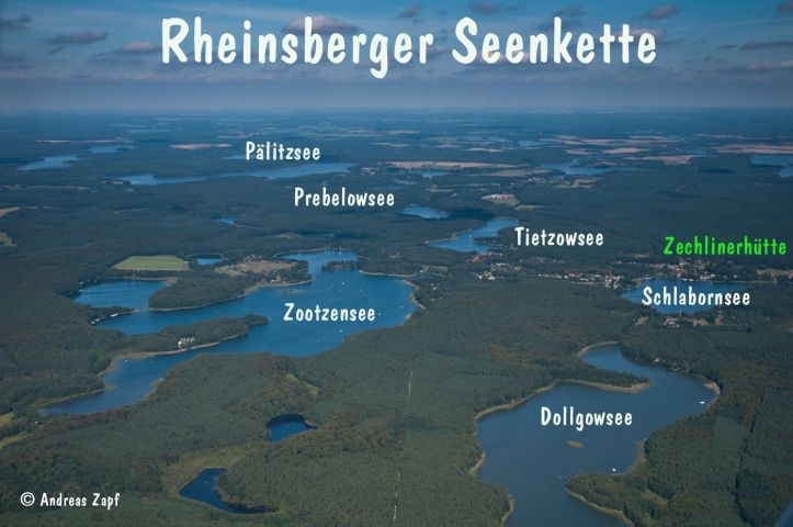 Umgebung, Zechlinerhütte liegt an 5 Seen