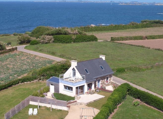 Ein Traum in der Bretagne  - Meer Blick, Strand 150m - Hunde Paradies (Zaun    Hecke)