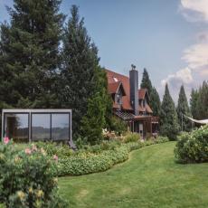 Chalet mit  Wintergarten & Sauna,Kamin, 3000qm eingezäunter ...