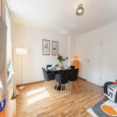 Ferienwohnung Fritz am Bauhausmuseum mit Balkon