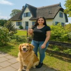 Reethaus am Meer St. Michael Sauna Kamin eingefriedet