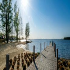 Chalet mit Strandlage &  Blick auf Wasser im Europarcs Bad H ...